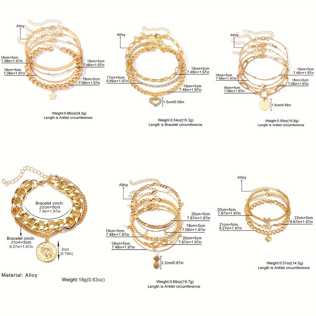 Retro Rhinestone Love Butterfly Foot Chain Set